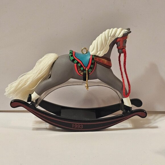 Hallmark Keepsake Rocking Horse Collectors Series Ornaments 1992-1994 Set Of 4 V - Picture 4 of 9